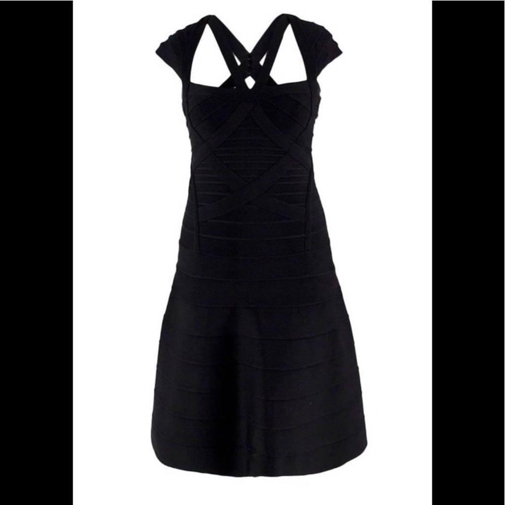 Herve Leger Beatriz Essential A-line Dress